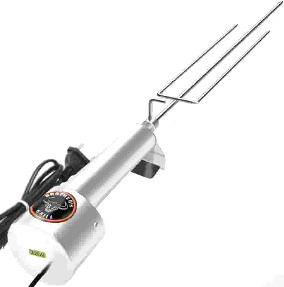 Espeto giratório elétrico linha Clássica cabo de alumínio BROTHER´S GRILL (Tridente de 60 cm, Voltagem 220v)