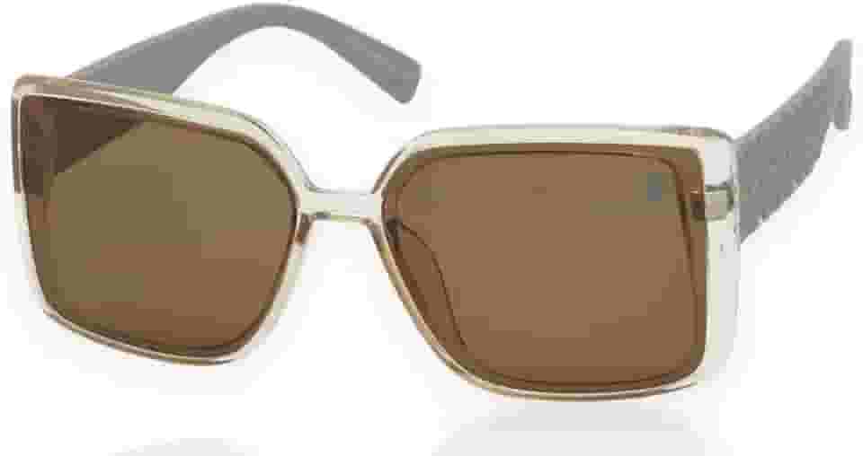 Óculos de Sol Feminino Polo London Club, Design Oversized lente em Policarbonato com Proteção UV400 em - Kit contém Case Couro ECO