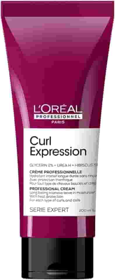 L'Oreal Professionnel Leave-In Creme Long Lasting Curl Expression, Para Cabelos Cacheados e Crespos, Fornece 2X Mais Hidratação, Sem Parabenos, 200ml