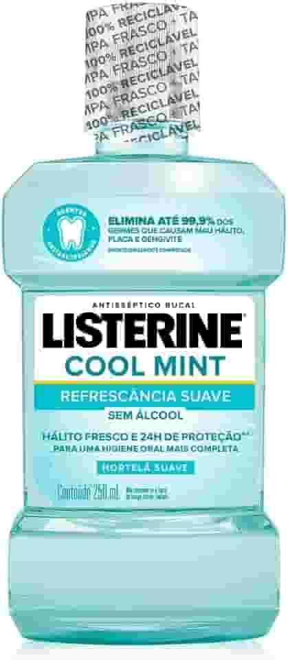 Listerine Cool Mint Enxaguante Bucal Sem Álcool, 250ml