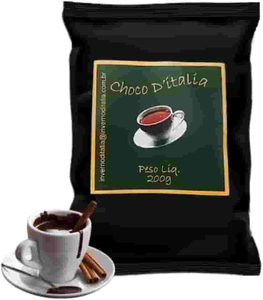 Chocolate Cremoso D'Italia em Pó 200g, Para Chocolate Quente, Fondue e Coberturas