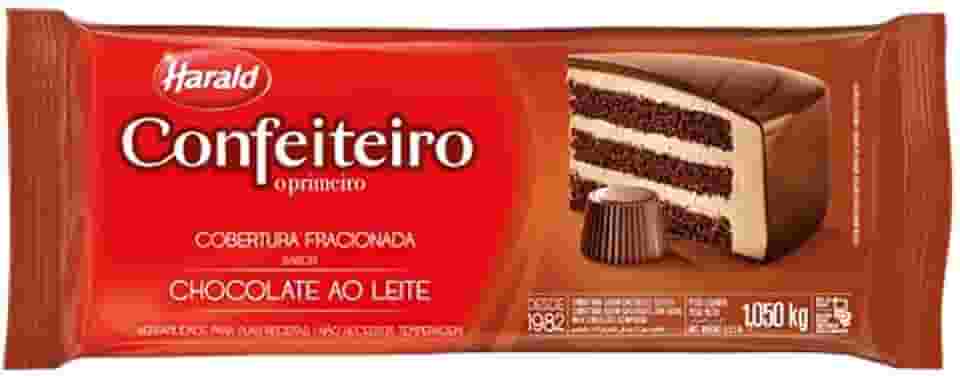Barra de Chocolate Fracionado Confeiteiro Ao Leite 1,05kg - Harald