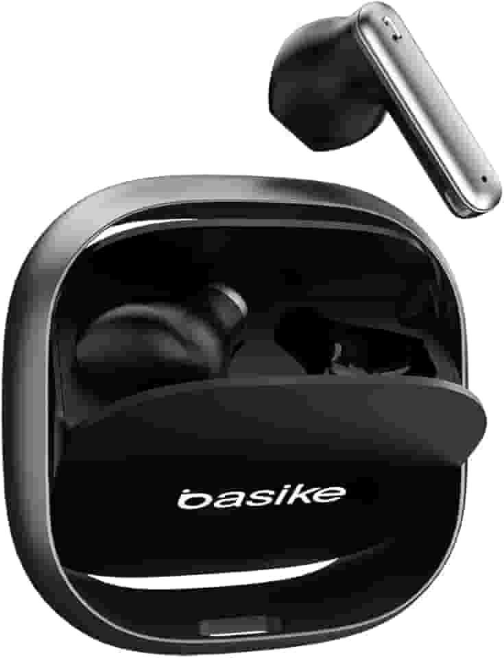 Fone de Ouvido Bluetooth TWS Basike G20-H Estéreo, Toque Sensível, 6h de Música, Bateria Recarregável, Bluetooth 5.4 (Preto)