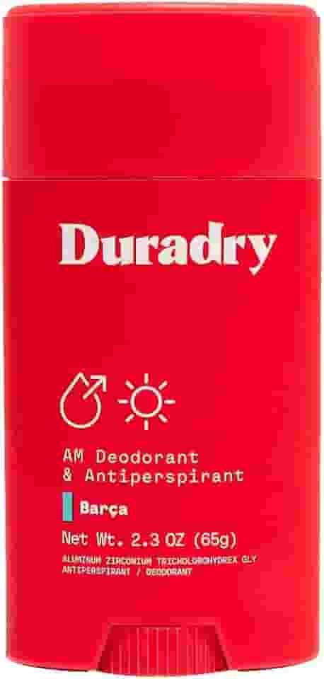 Duradry Am Deodorant & Antiperspirant - Desodorante com Prescrição Médica para Hiperidrose, Antitranspirante para Mulheres e Homens, Proteção Contra Suor Nas Axilas, Sem Silicone - Barca, 2,3 Onças (Pacote com 1)