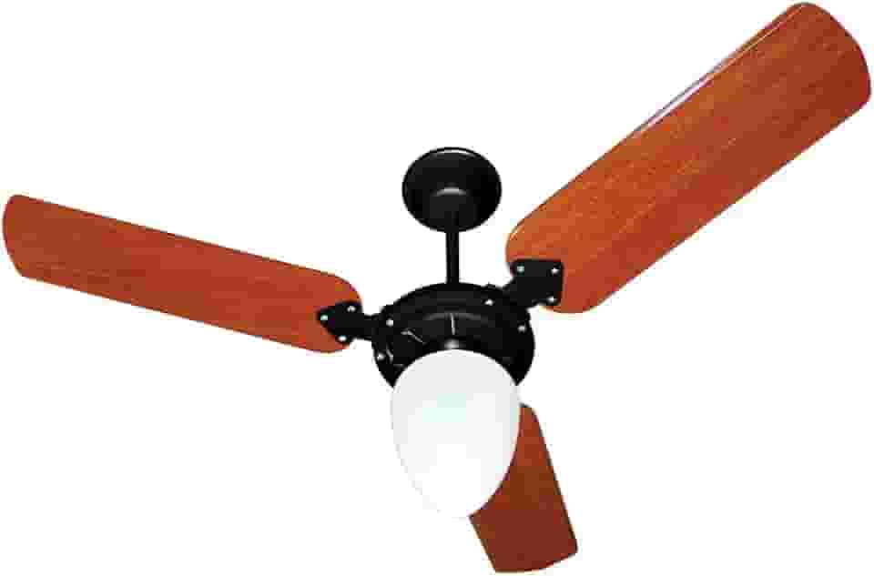 Ventilador Pera New 110/127V 3P, Tron, Preto/Mogno