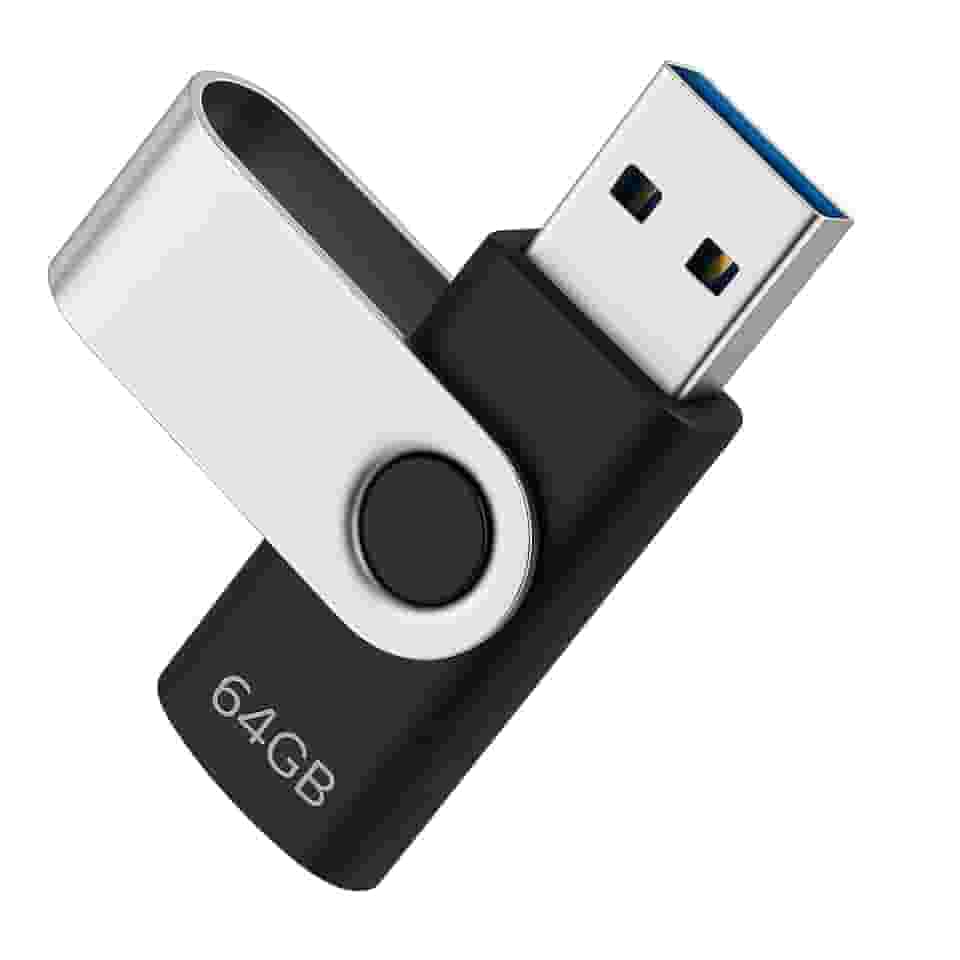 Pendrive 64gb Usb 2.0 Preto Pen Drive Compacto Leve Rápido Memória Flash Drive Compatível Com Windows Linux Macbook Som Automotivo Armazenamento Seguro Durável Resistente Linha Super Premium