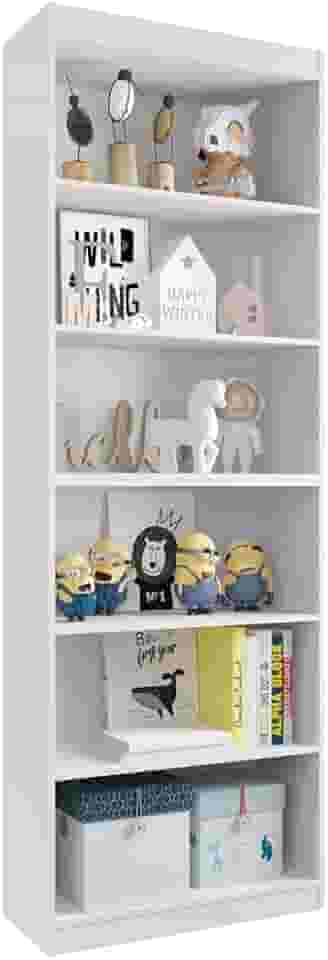 Organizador Livreiro Para Sala Escritório Gold Branco