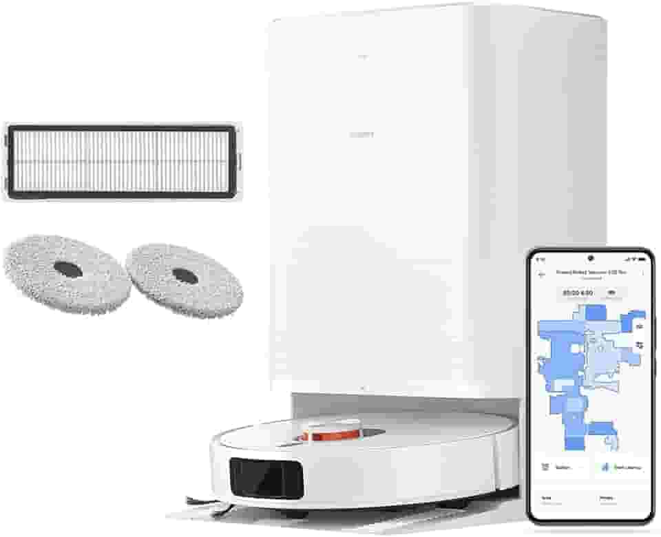 XIAOMI Robot Vacuum X20 Pro - Robot aspirador e limpa-chão com sistema inteligente de navegação a laser (LDS), sucção de 7000 Pa, caminhos de limpeza em zigue-zague, branco (versão ES)