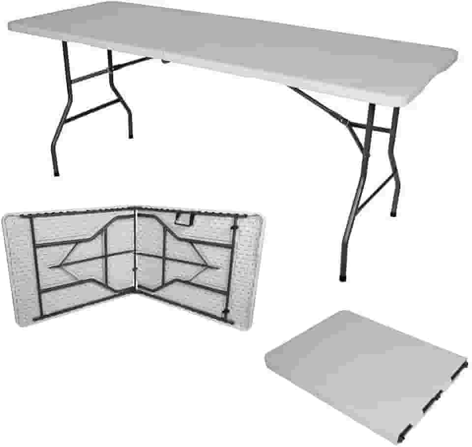 Mesa Dobrável Gallant Vira Maleta Portátil 1,80m com Alça (gmd22a01a-br)