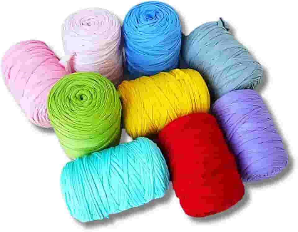 Kit 5 Fio De Malha Ecológico Residual Para Crochê Colorido 80m Reciclável Ecomalha Artesanato (5)