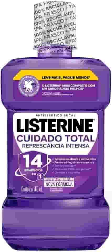 Listerine Cuidado Total 14 Benefícios em 1 Enxaguante Bucal, 500mL