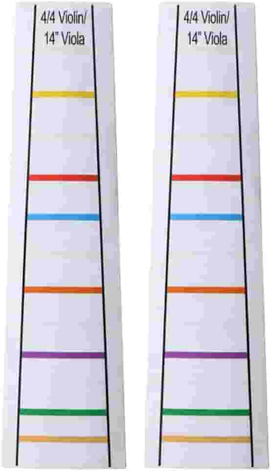 2 folhas transparentes 4/4 violino violino guia dedo guia fingerboard adesivos 35 centímetros viola dedo posição marcadores traste iniciantes dedilhado decalque para iniciantes prática