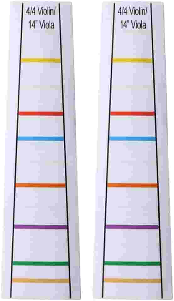 2 folhas transparentes 4/4 violino violino guia dedo guia fingerboard adesivos 35 centímetros viola dedo posição marcadores traste iniciantes dedilhado decalque para iniciantes prática