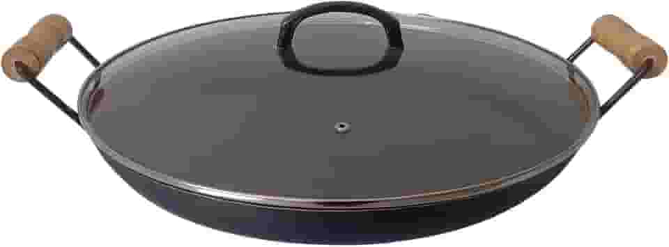 Disco Arado Chapa De Ferro 42 Cm C Tampa De Vidro 5cm Altura