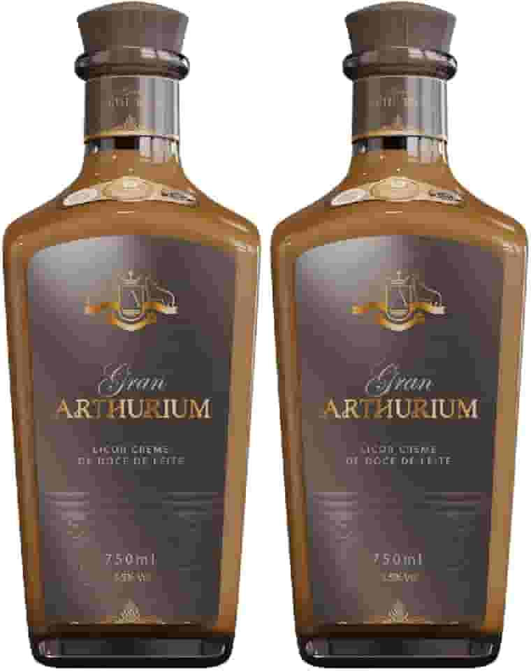 Kit Licor Doce de Leite Gran Arthurium 750ml - 2 Garrafas