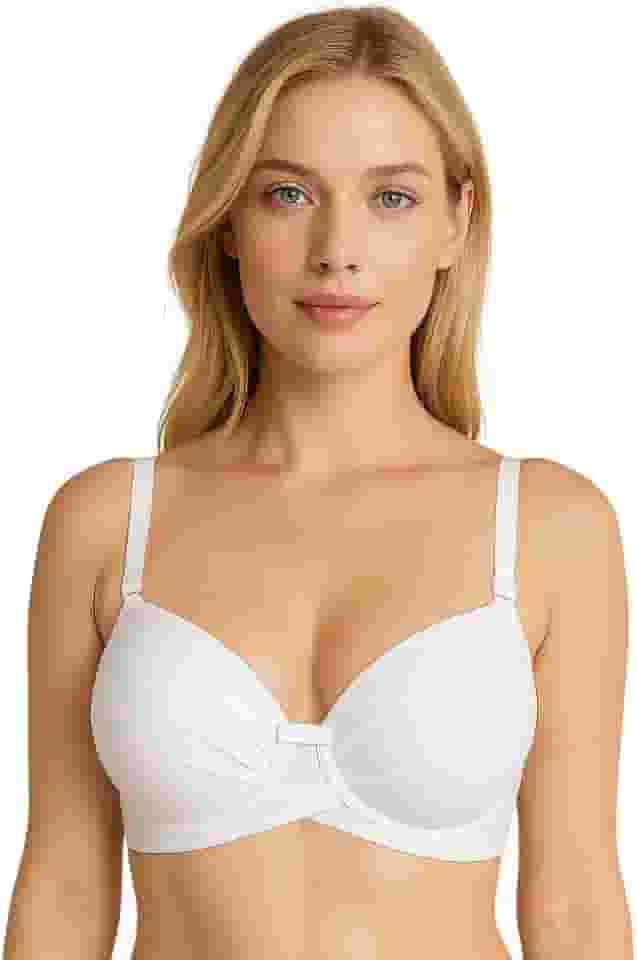 Sutiã com Bojo Soutien Reforçado Bojão Cruzado Alça Larga Alice]