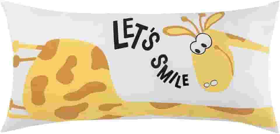 Travesseiro Body Pillow Infantil Altenburg Mundo Kids 30cm x 65cm + Fronha Smile