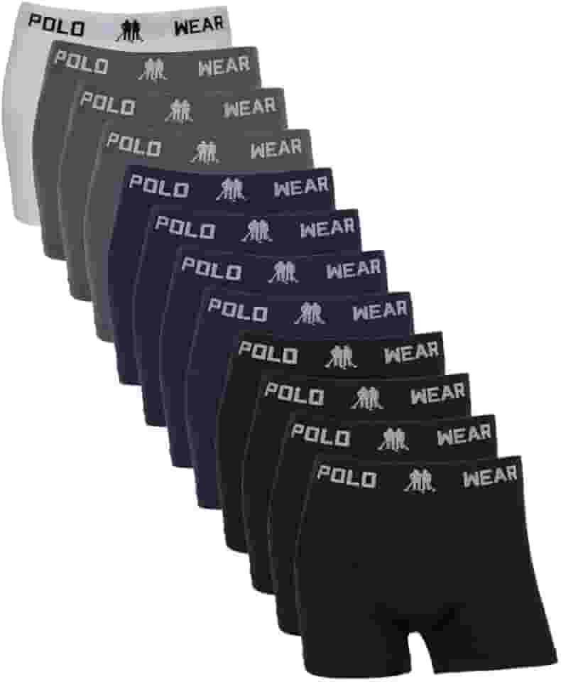 Kit Cueca Boxer Infantil Masculina em Poliéster com Elastano, Cores Sortidas e Tamanhos do P ao GG, Tecido Macio, Ajuste Confortável e Liberdade para Brincar