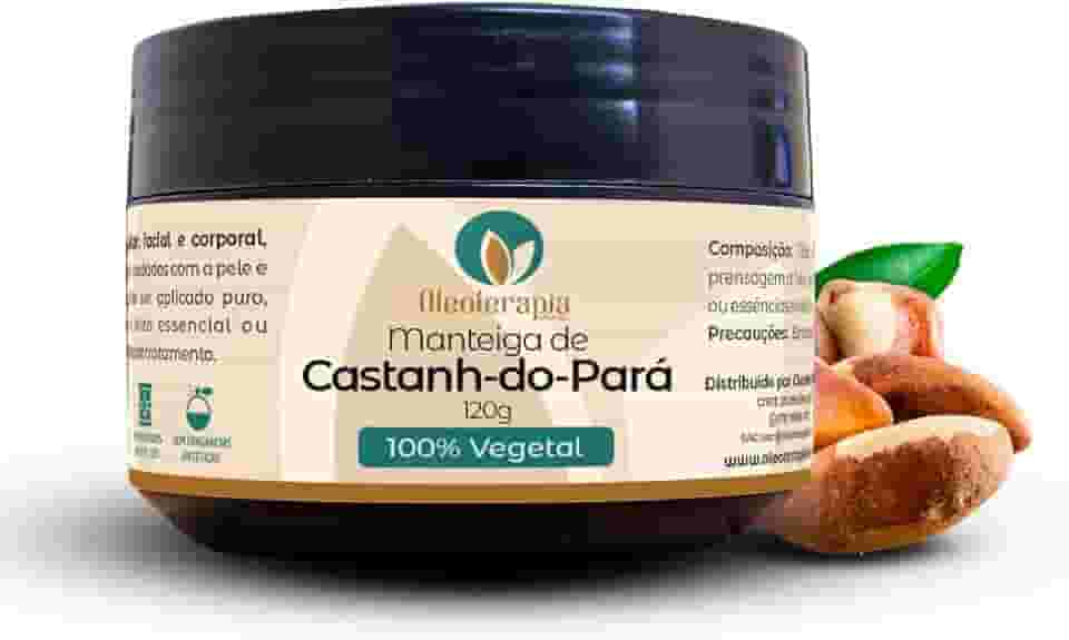 Manteiga de Castanha-do-Pará 100% vegetal - uso capilar e corporal (120g)