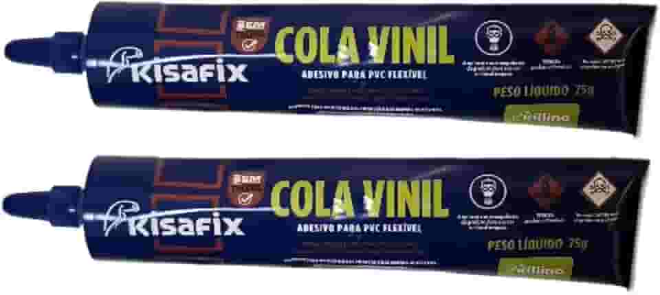 Kit 2 Colas Vinil Bisnaga Adesivo Toldos Piscina Barracas Lonas PVC 75gr