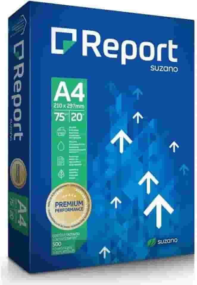Papel Sulfite Report A4 Branco 75g 500 folhas
