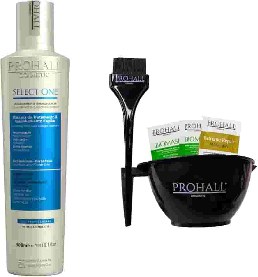 Progressiva Sem Formol Prohall Select One 300ml - Alinhamento Capilar, Liso Intenso e Brilho Espelhado - Tratamento Capilar