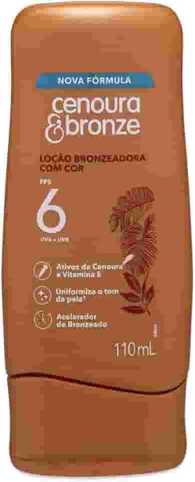 Loção Bronzeadora com Cor FPS 6 Cenoura & Bronze 110ml