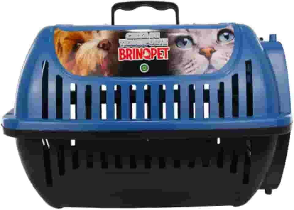 Caixa para Cachorros e Gatos, N.1,Viagem e Passeio,Transportador para Animais, Fácil Transporte, Azul