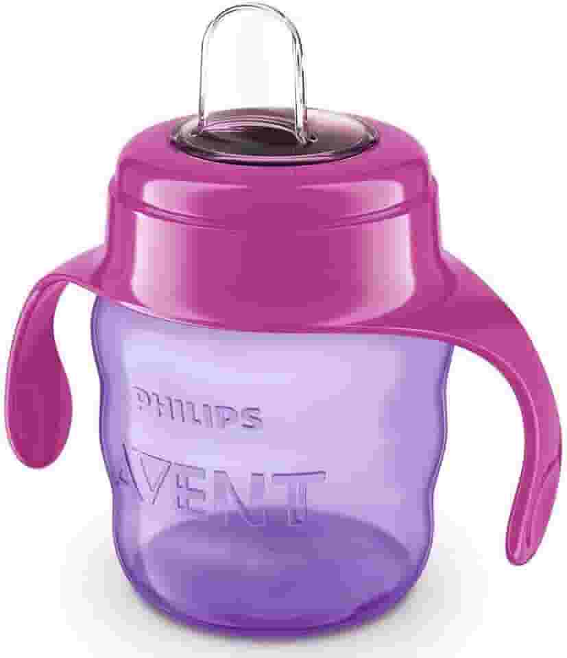 Copo De Transição Philips Avent 200ml 6m+ Rosa com Alças