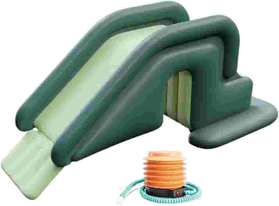 Houtclort Tobogã De Piscina Inflável, Aquático Para Natação, Suprimentos Verão, Escada Universal Trampolim, Escorregador Quintal