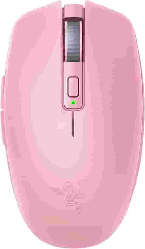 Razer Orochi V2 – Mouse para jogos sem fio – ultraleve – 2 modos sem fio – até 950 horas de vida útil da bateria – Interruptores mecânicos de mouse – Sensor óptico avançado 5G 18K DPI – Quartzo rosa