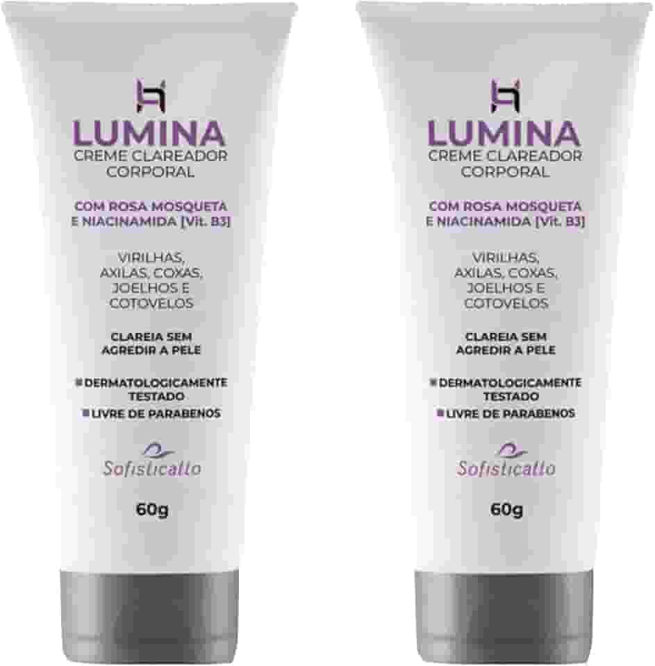 Kit 2 Clareador de Virilha Axila Cotovelo Joelho Corpo Todo - Sofisticatto - Creme Clareador - Iluminando - Whole Body - Unisex