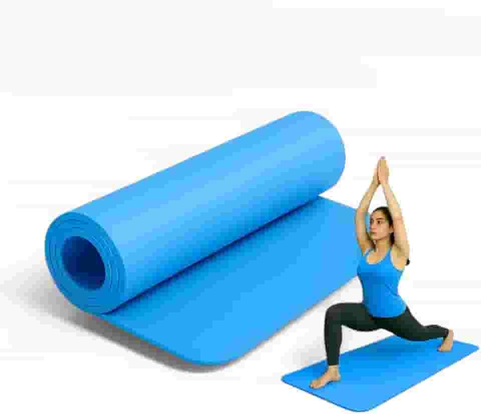Tapete de Yoga Dupla Camada EVA 6mm Antiderrapante Pilates Fitness Ginástica