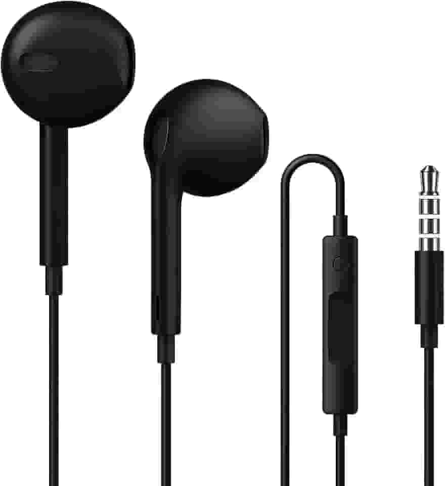 Fone de Ouvido com Fio, Intra-Auricular, Graves Potentes, Som Nítido (preto)