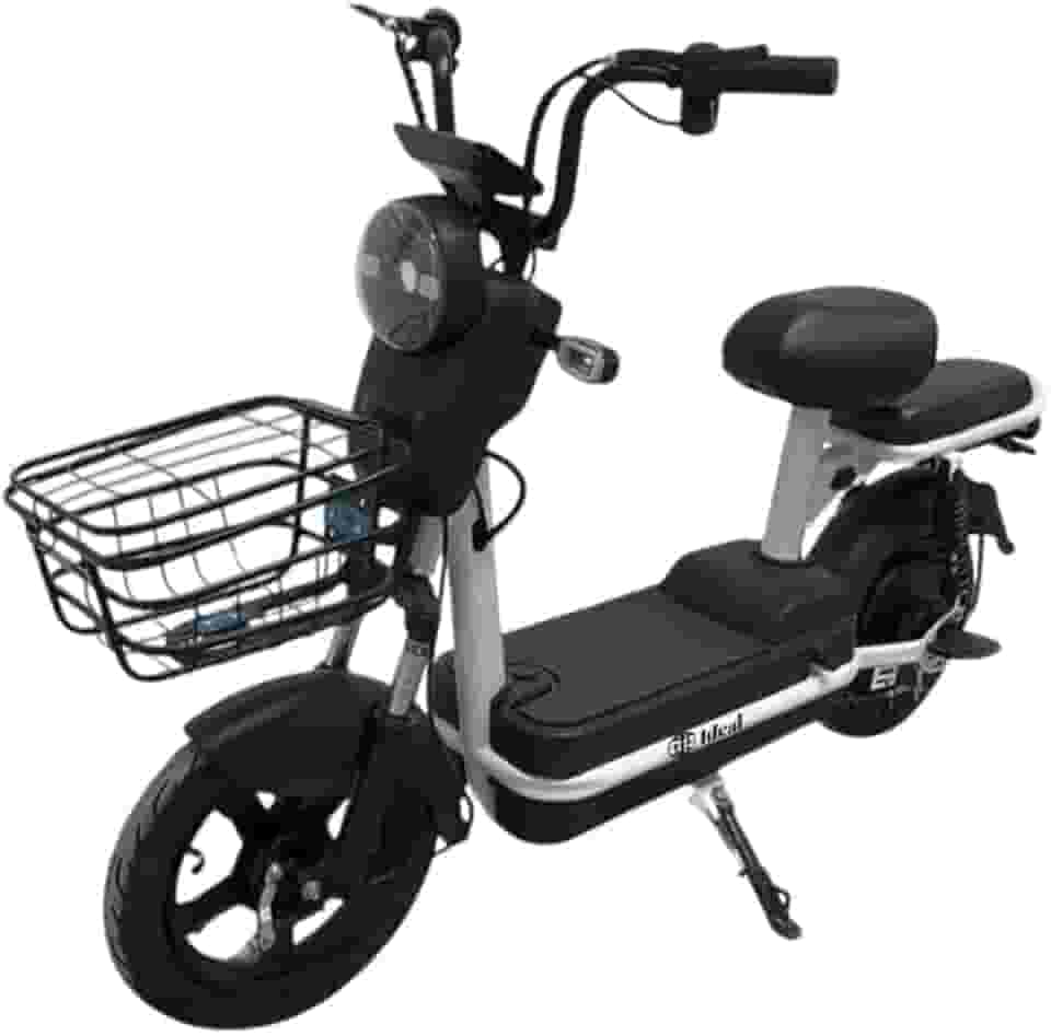 Bicicleta Elétrica 48V 12A Preta, Autonomia Estendida, Motor Potente, Conforto e Mobilidade Urbana, Bateria Recarregável, Economia e Alta Performance