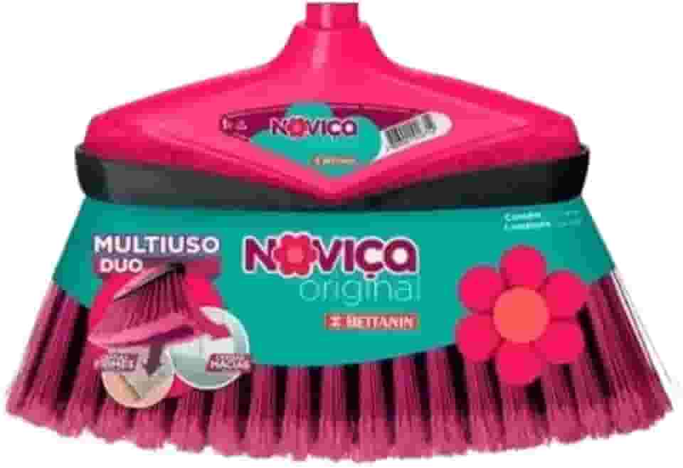 Vassoura Noviça Original Multiuso Sem Cabo Varrição Eficiente Piso Interno Externo Conforto Durabilidade Piso Terreno Assoalho