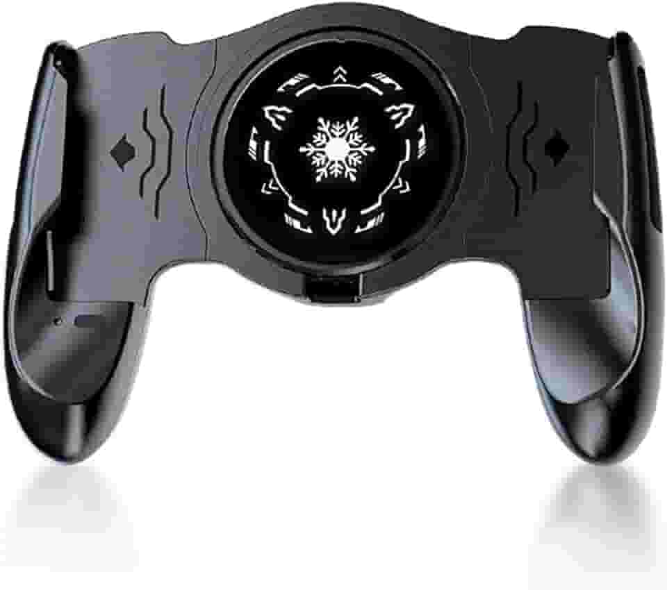 JK01S Ventilador de refrigeração para jogos para celular, preto, luz RGB, radiador de refrigeração semicondutor de clip-on