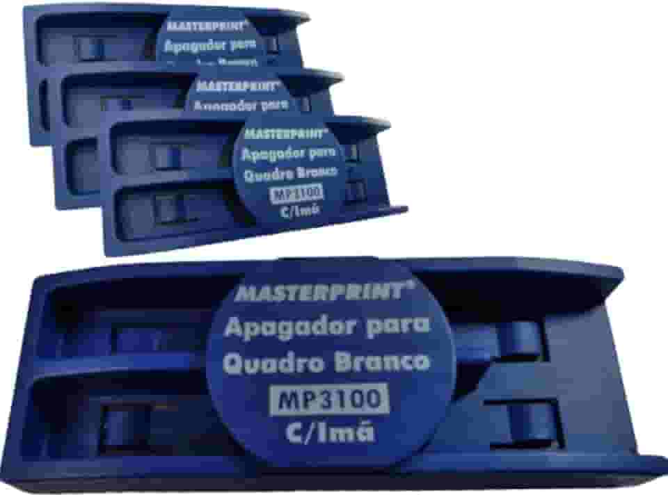 12 Apagador Lousa Quadro Branco Porta Caneta Imã Masterprint