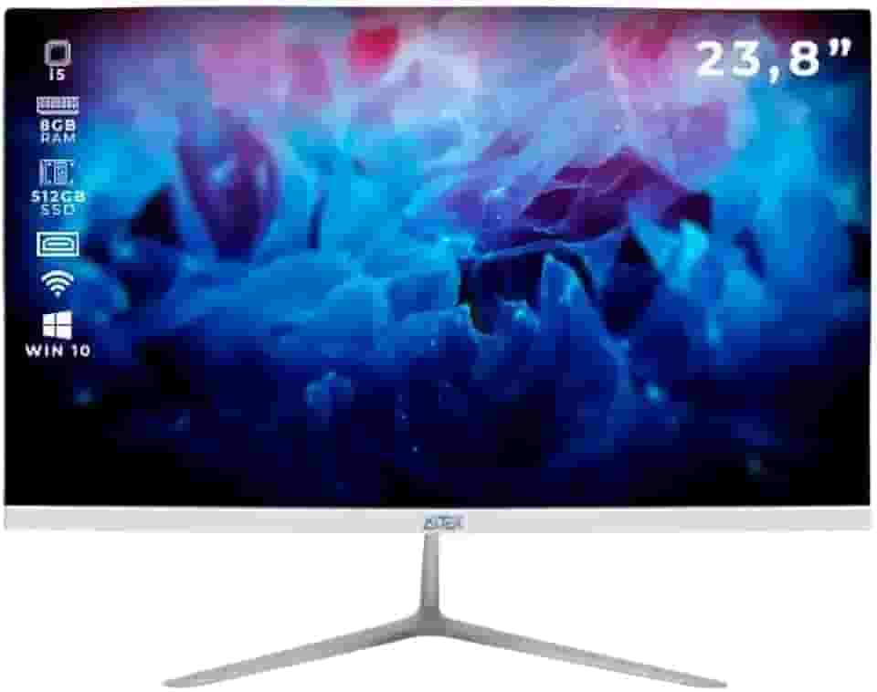 Computador All in One LED 23.8" 75Hz Full HD Intel Core i5 512GB SSD 8GB RAM
