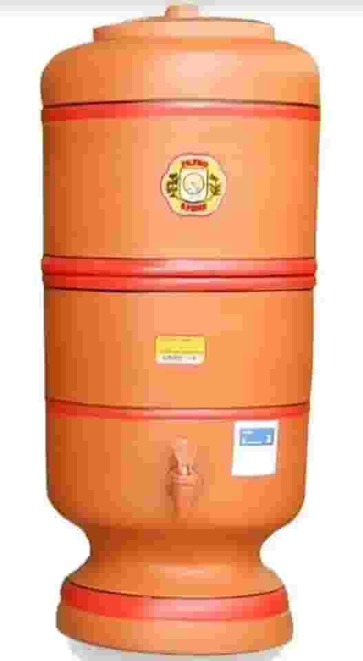 Filtro De Barro São Pedro 6 Litros com 2 Boias e 2 Velas Tripla Ação