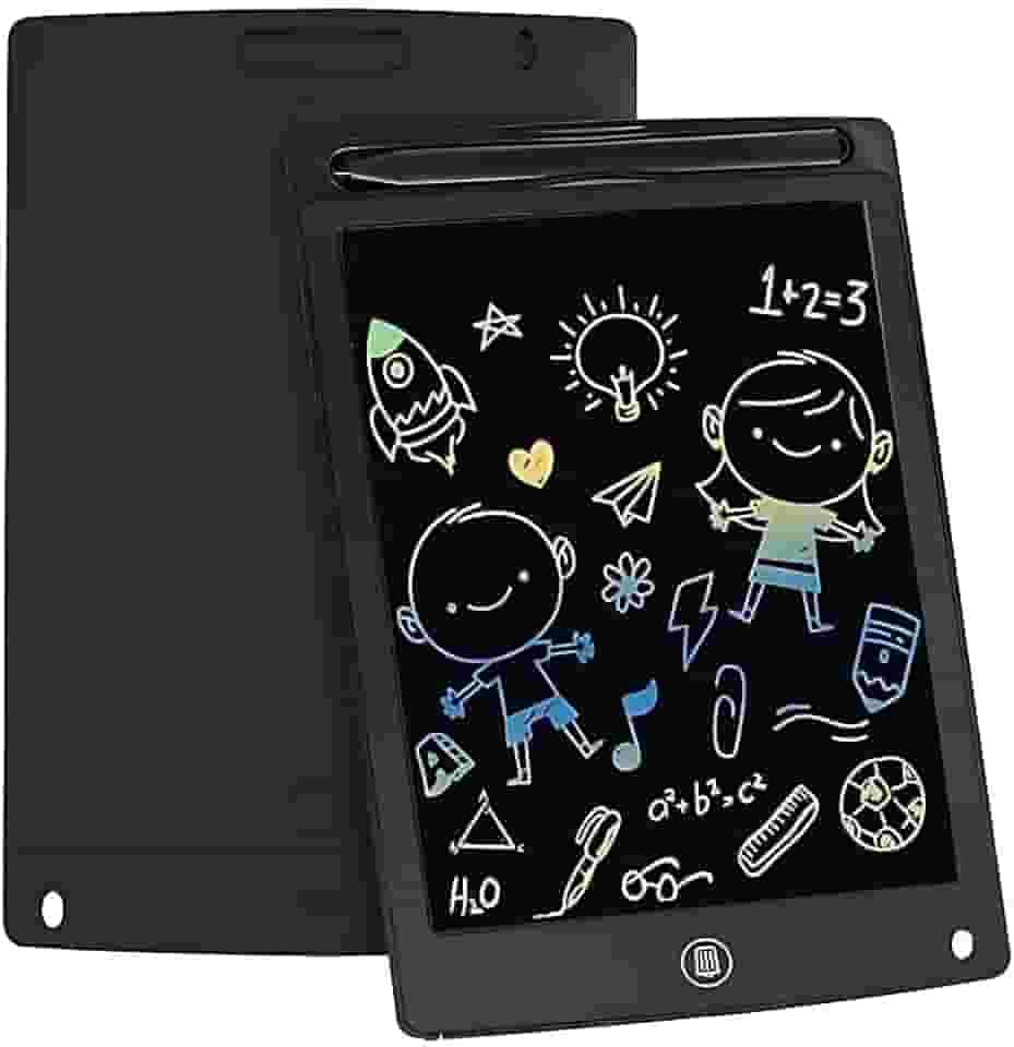 Lousa Digital LCD Colorida 12” com Caneta – Reutilizável, Ultrafina, Trava de Tela e Apagamento Instantâneo | Ideal para Crianças, Estudos e Anotações