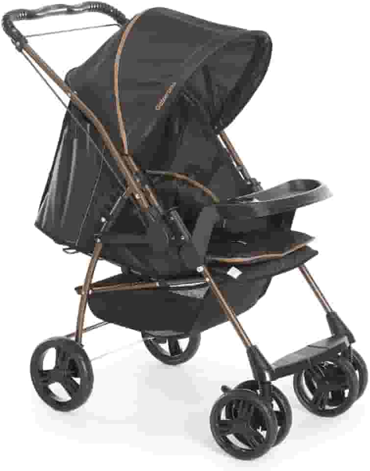 Carrinho de Bebê Galzerano Milano Reversível III 1018 até 15Kg Preto
