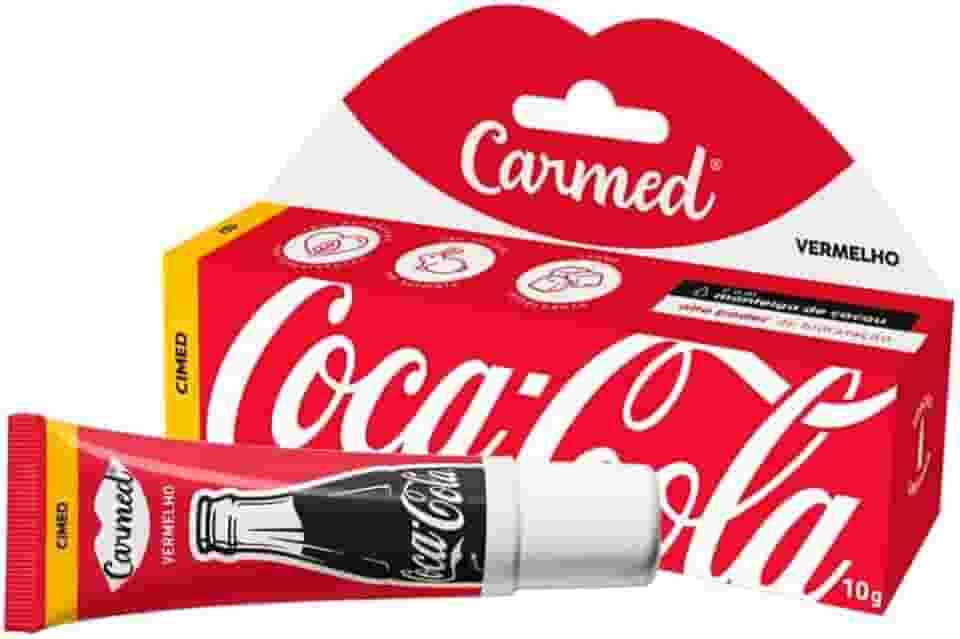 Hidratante Labial Carmed Coca Cola Vermelho 10g