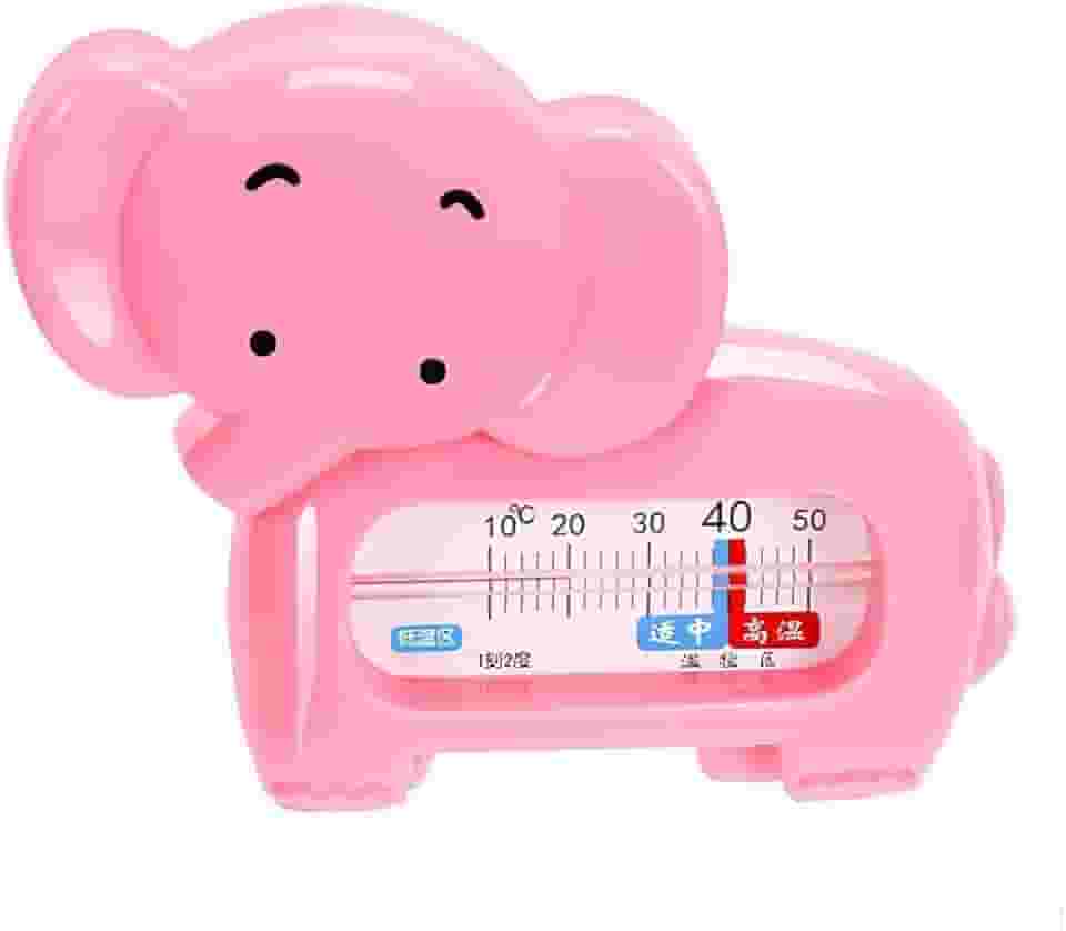 Termômetro de Banho para Bebê Digital - Monitor de Temperatura da Água Preciso - Formato Lúdico Elefante Rosa - Seguro, à Prova d'Água e Livre de Mercúrio