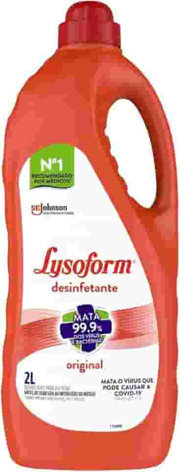Lysoform Original, Desinfetante Líquido, Limpeza Pesada e Eficiente, 2L