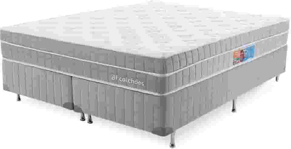 Cama Box com Colchão Queen Premium Molas Ensacadas com Espuma D33 Astronasa 158x198cm BF Colchões