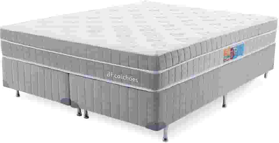 Cama Box com Colchão King Premium Molas Ensacadas com Espuma D33 Astronasa 193x203cm BF Colchões