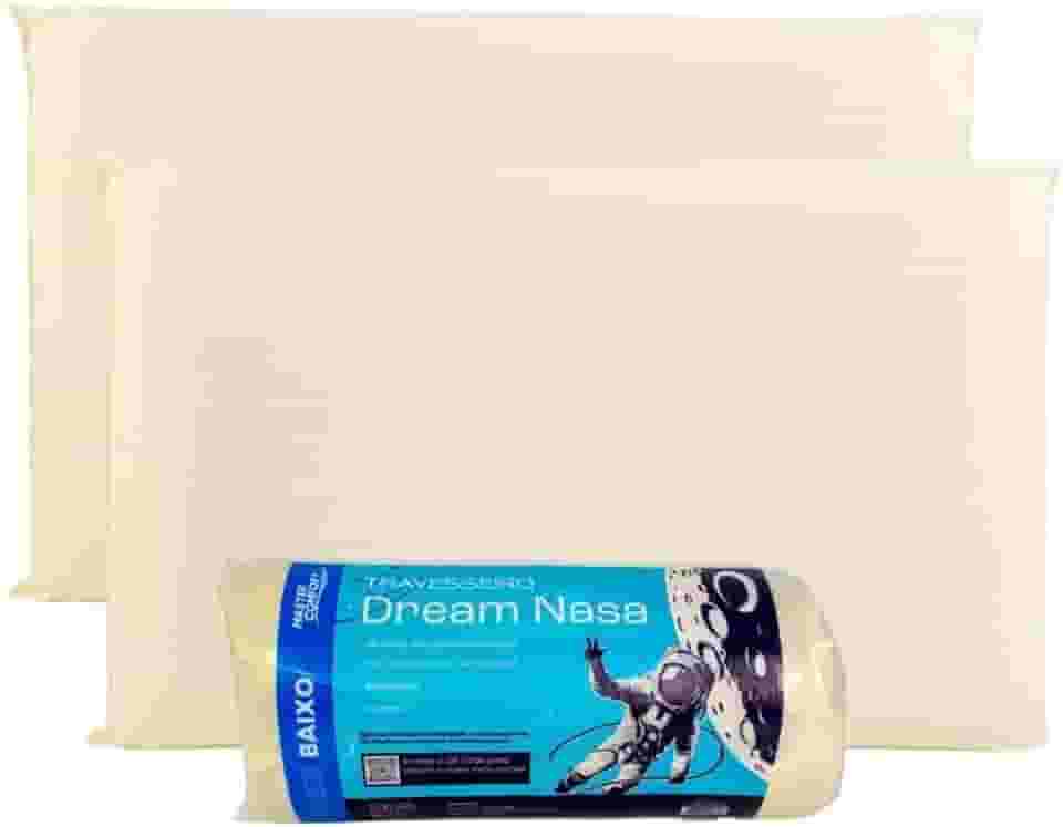 Master Comfort, Kit 2 Travesseiros Dream Nasa Rolinho 38X58X10 Viscoelástico