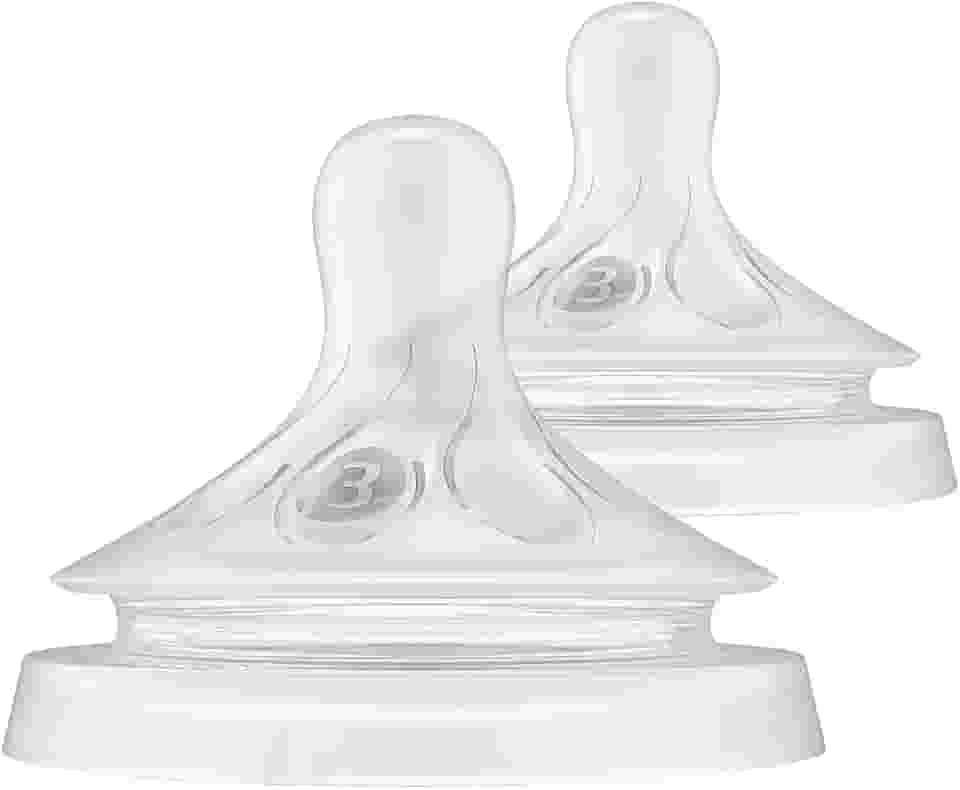 Bicos Pétala 3.0 Philips Avent com válvula anticólicas, fluxo médio (fluxo 3), pacote com 2, SCY963/02