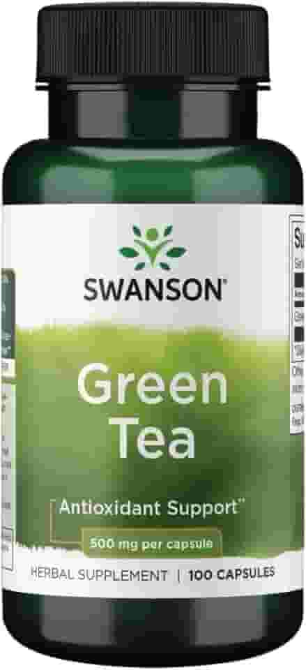 Chá Verde 500mg Swanson 100 Capsulas Importado